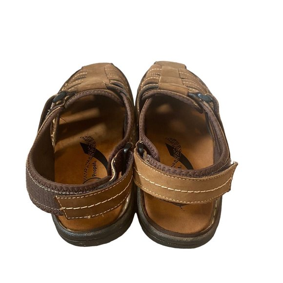 New Propet Men\'s Joseph Fisherman Orthopedic Sandals - Brown 13W(E). main image 5